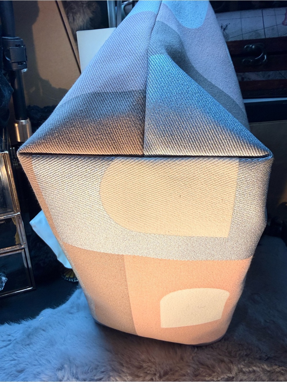 Bally Pink, Gray and White Logo Patchwork Tote - Picture 9 of 16